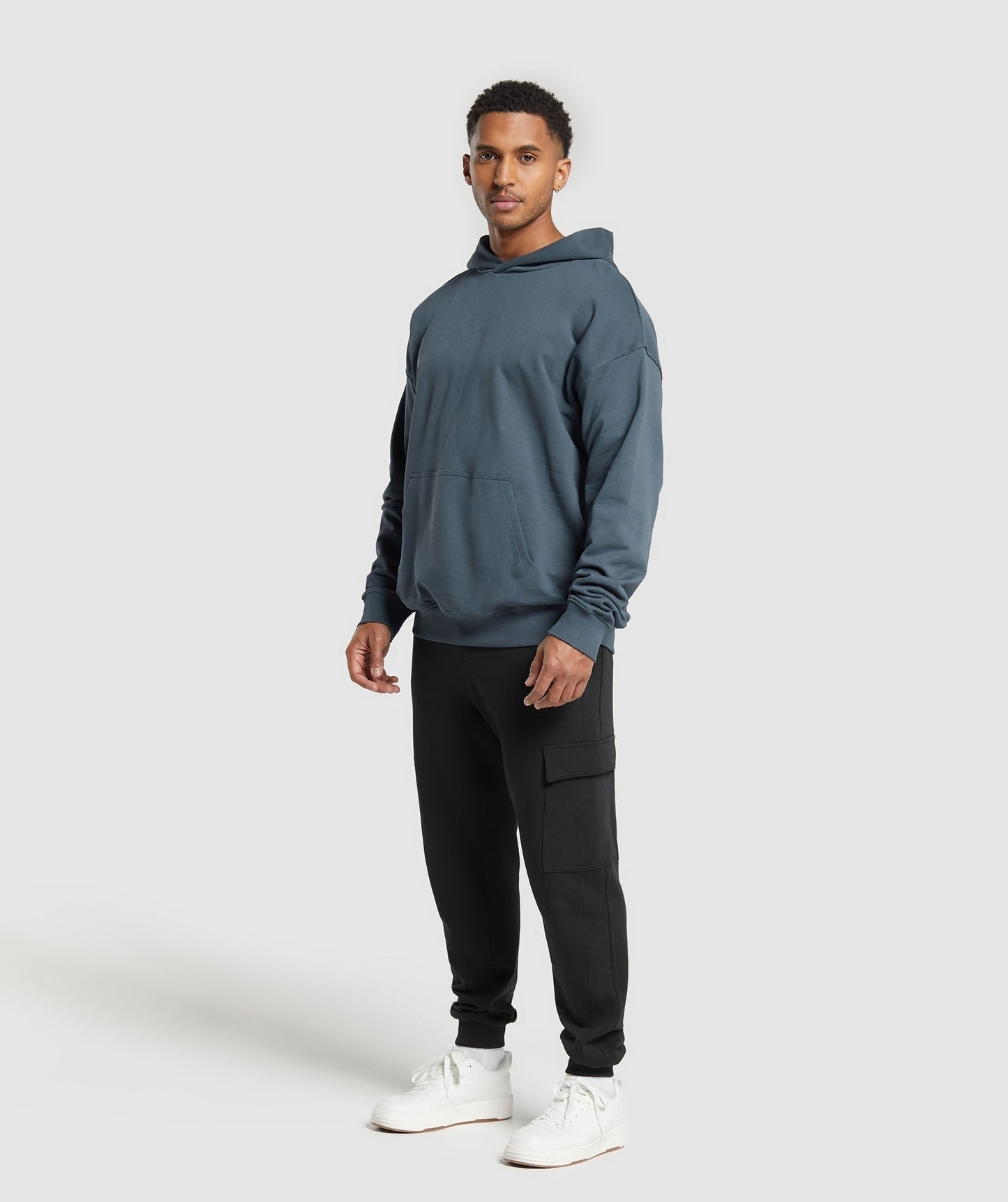Gymshark Rest Day Essentials Hoodie - Titanium Blue