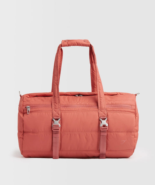 Gymshark Lifestyle Barrel Bag - Terracotta Pink