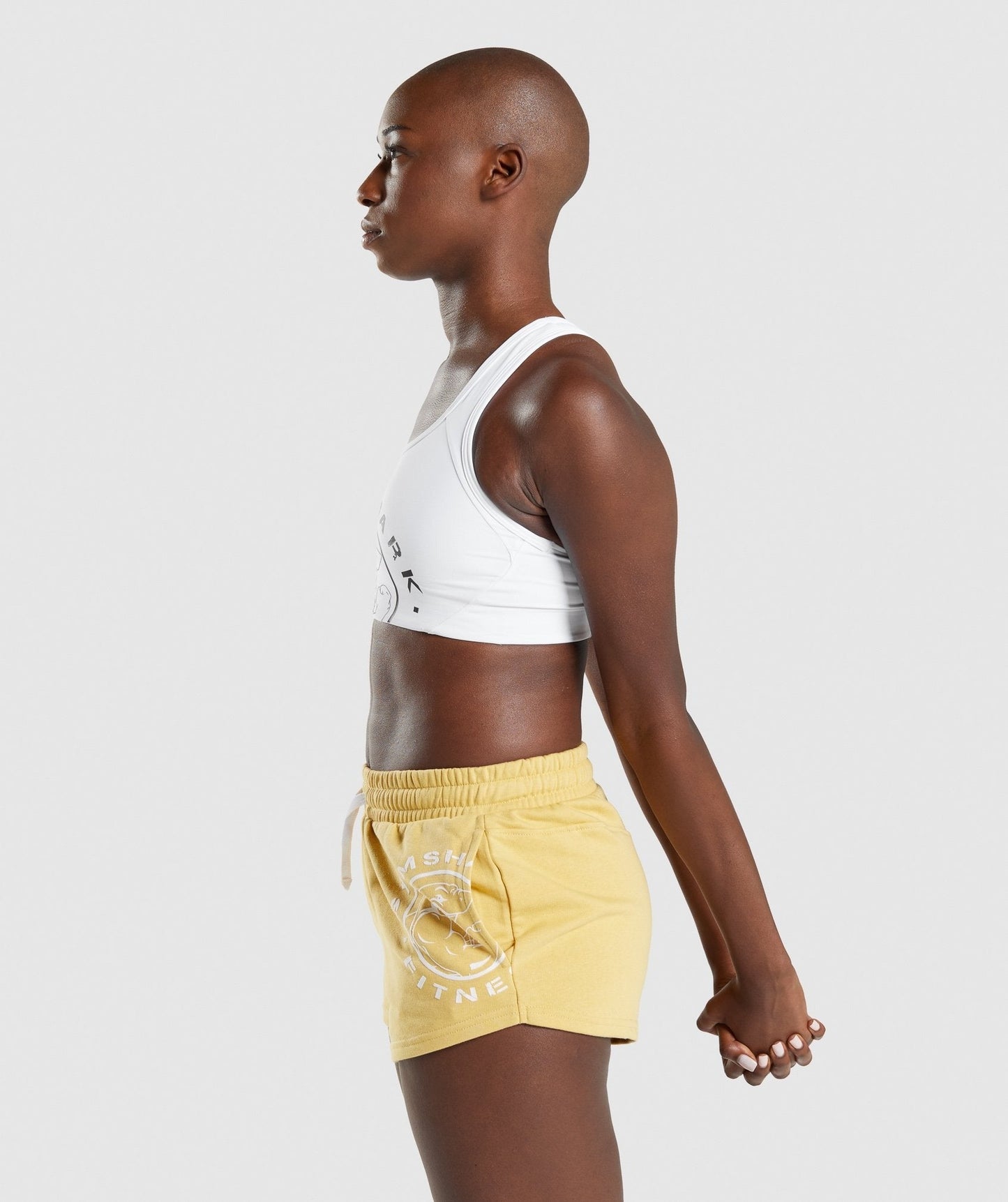 Gymshark Legacy Graphic Sports Bra - White