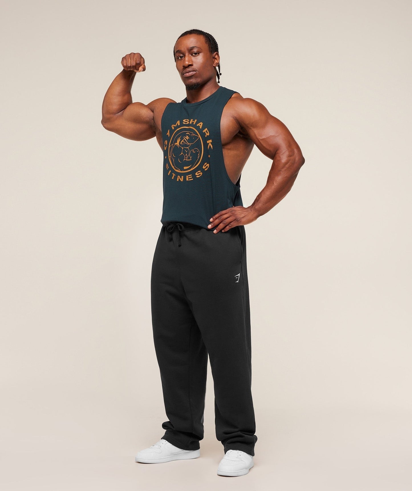 Gymshark Legacy Drop Arm Tank - Deep Petrol Blue
