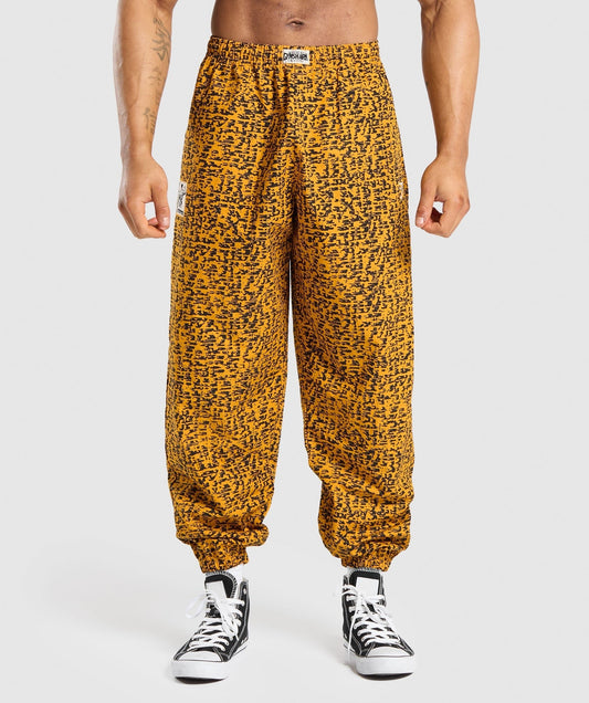 Gymshark Printed Pumper Pants - Burnt Yellow