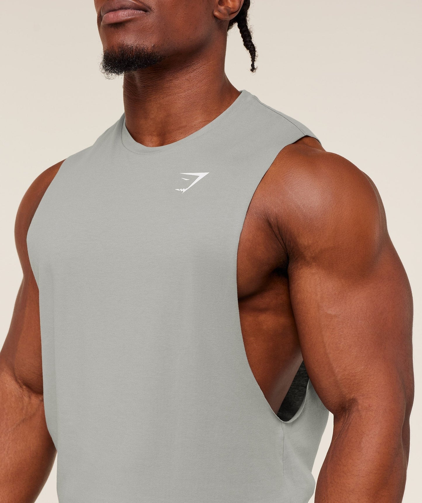 Gymshark Critical 2.0 Drop Arm Tank - Smokey Grey