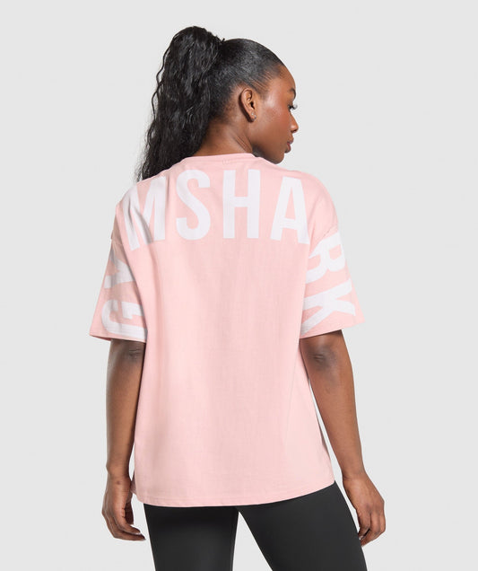 Gymshark Wordmark Graphic T-Shirt - Lift Pink