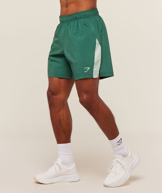 Gymshark Sport 7" Shorts - Lift Green/Clay Green