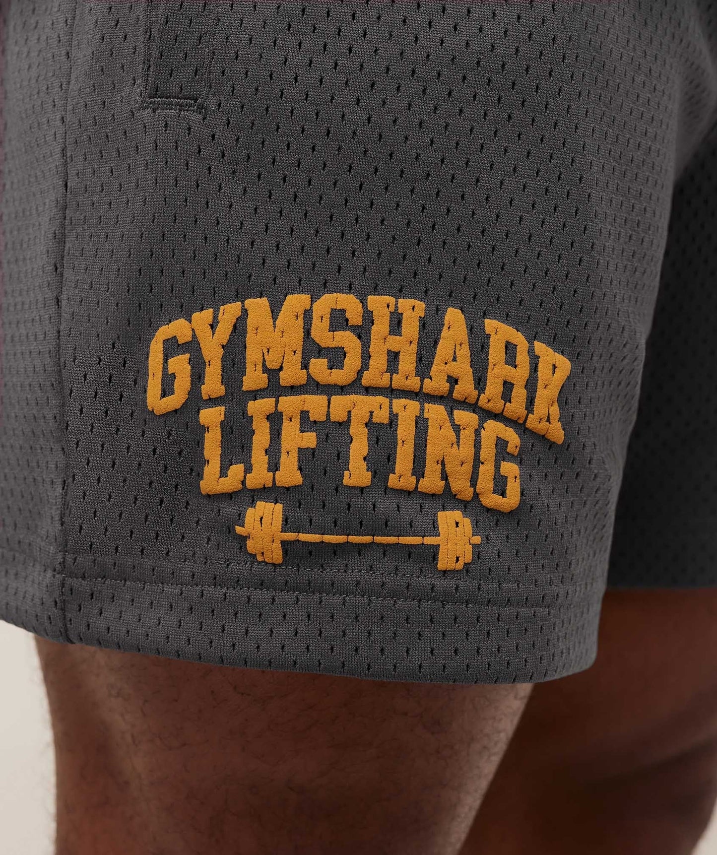 Gymshark Lifting Barbell Mesh 5" Short - Grey