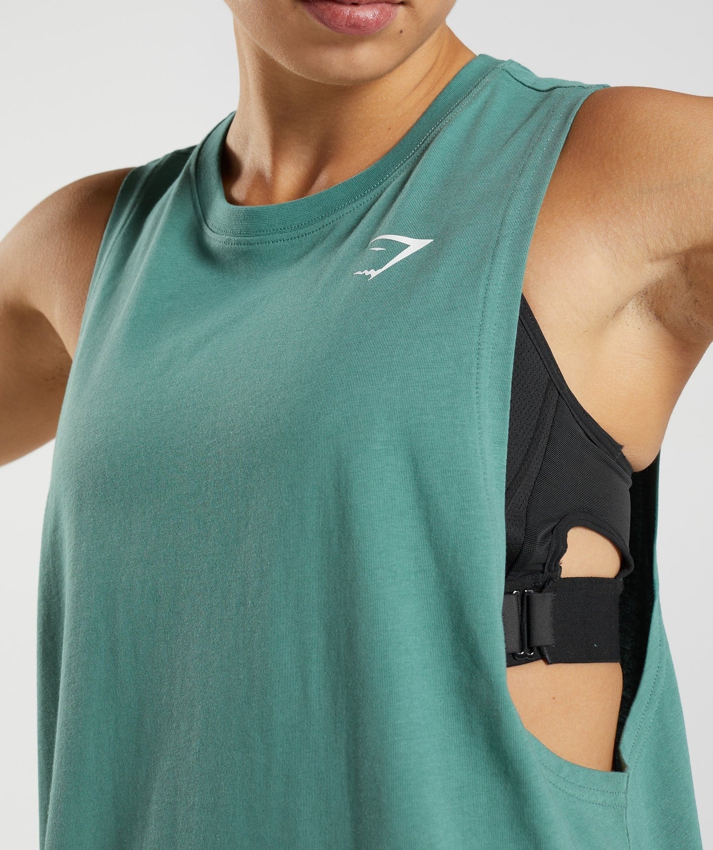 Gymshark Training Drop Arm Tank - Hoya Green