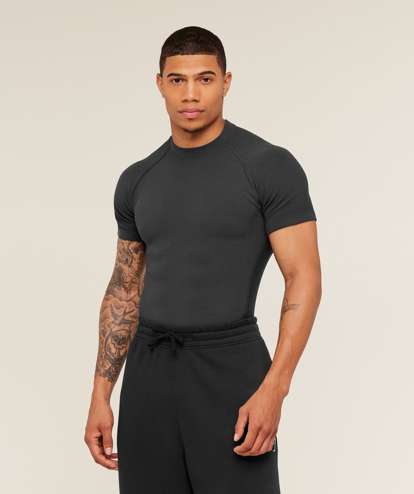 Gymshark Physique T-Shirt - Grey/GS Black