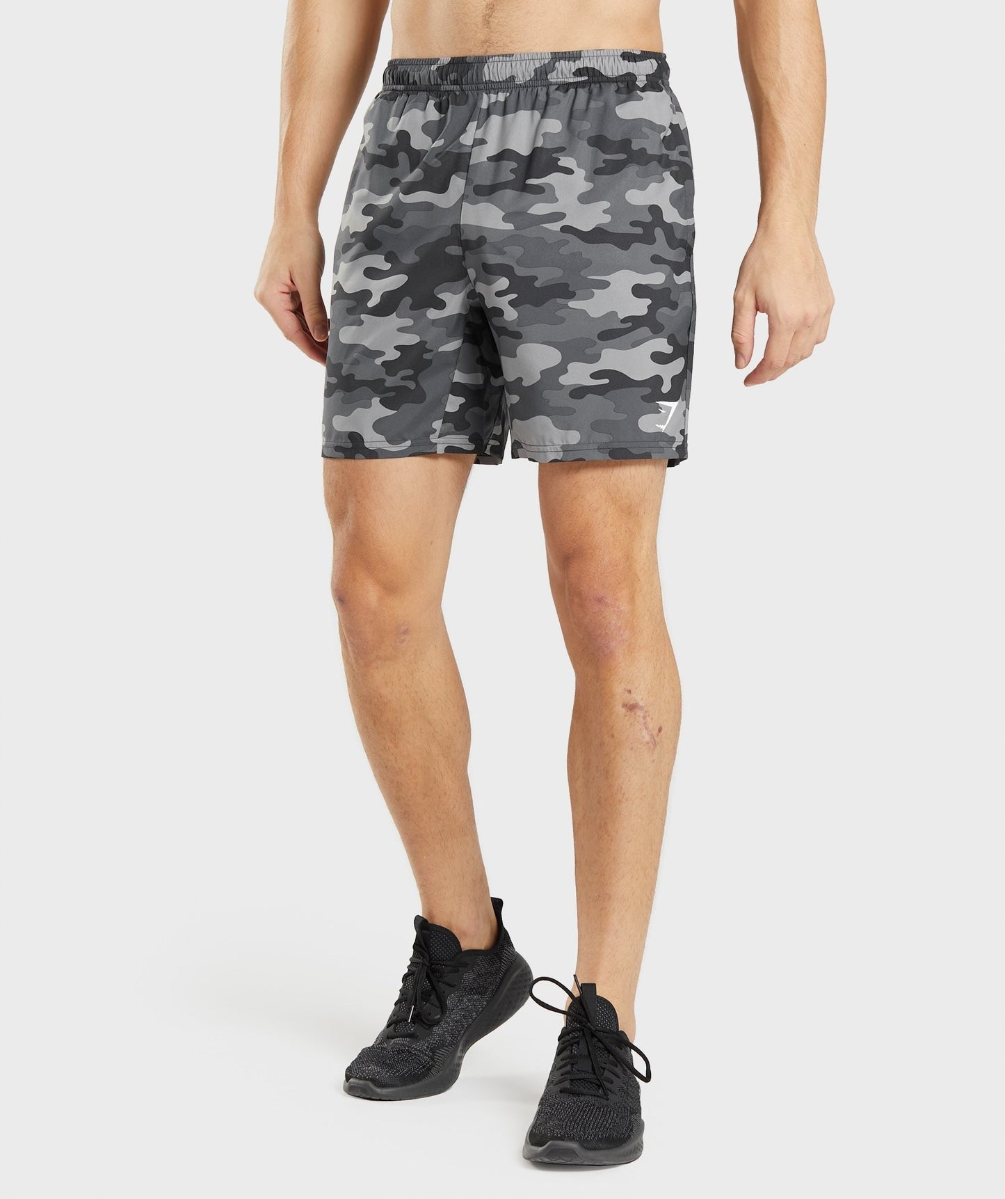 Gymshark Arrival 7" Shorts - Grey Print