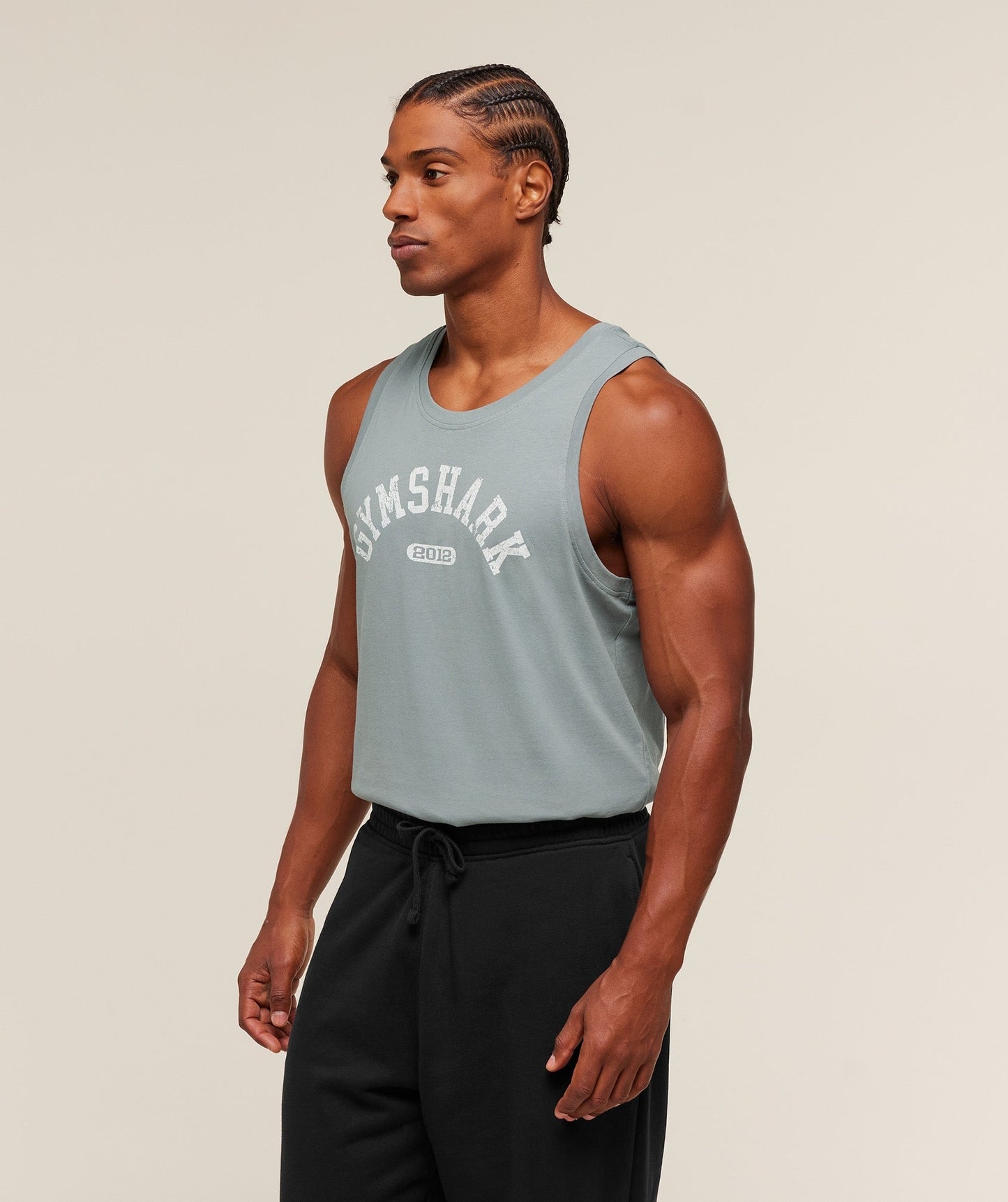 Gymshark 2012 Strength Tank - Denim Grey