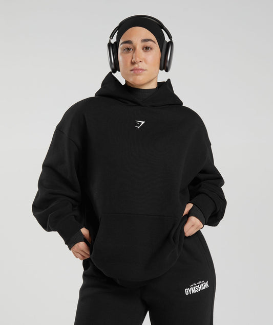 Gymshark GS x Leana Deeb Oversized Hoodie - Black