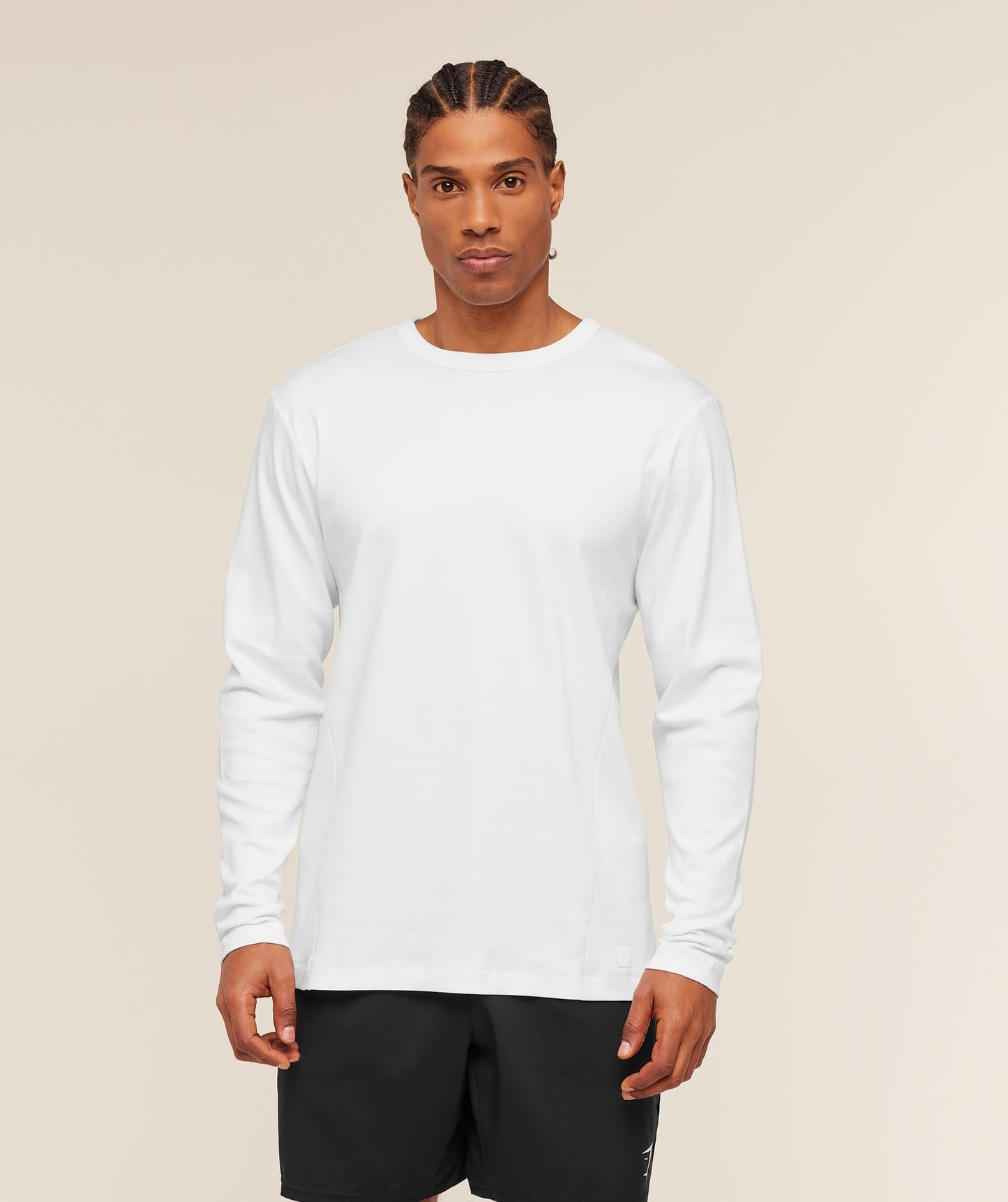 Gymshark Off Duty Long Sleeve T-Shirt - White