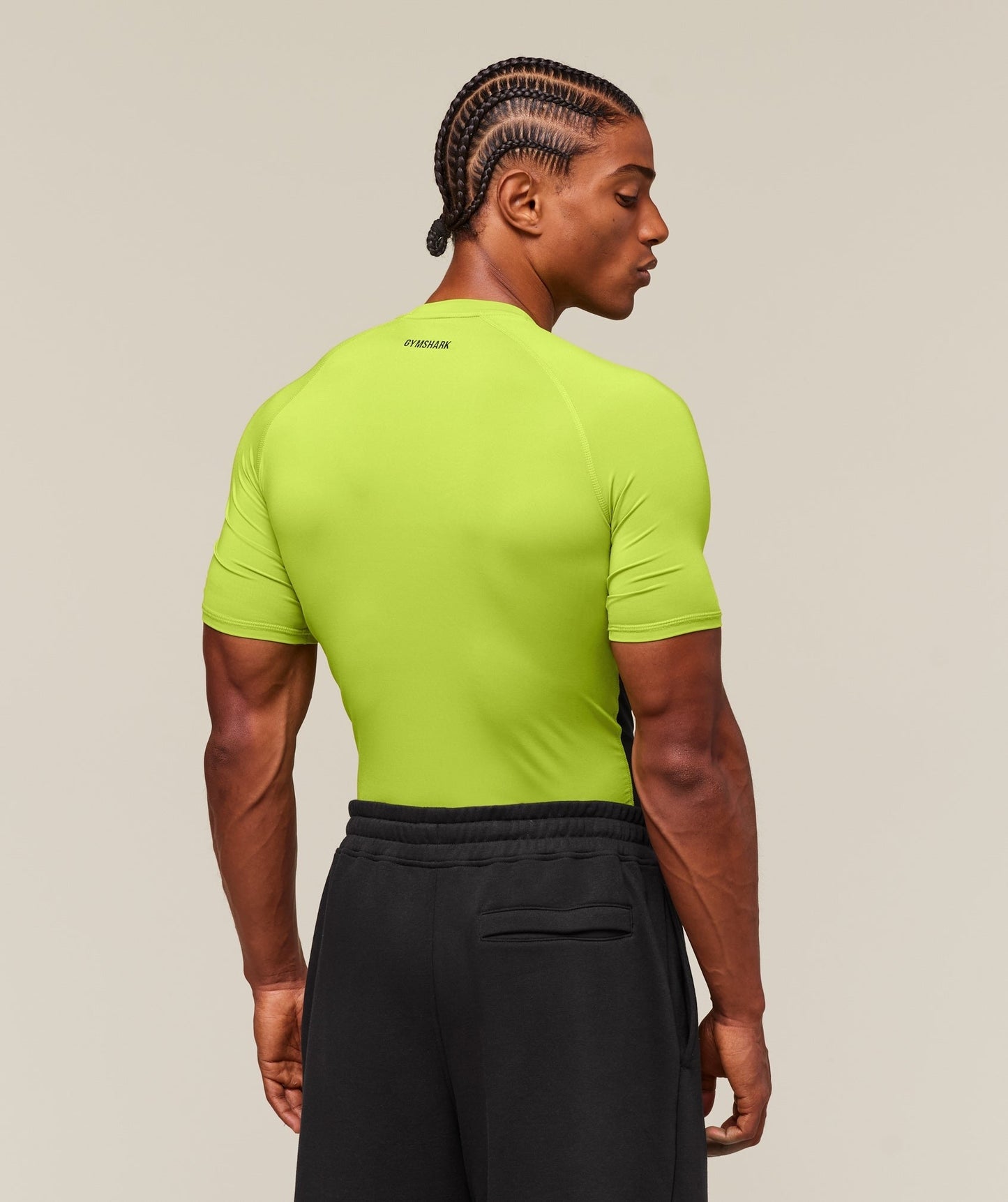 Gymshark Element Baselayer T-Shirt - Zest Green/Black