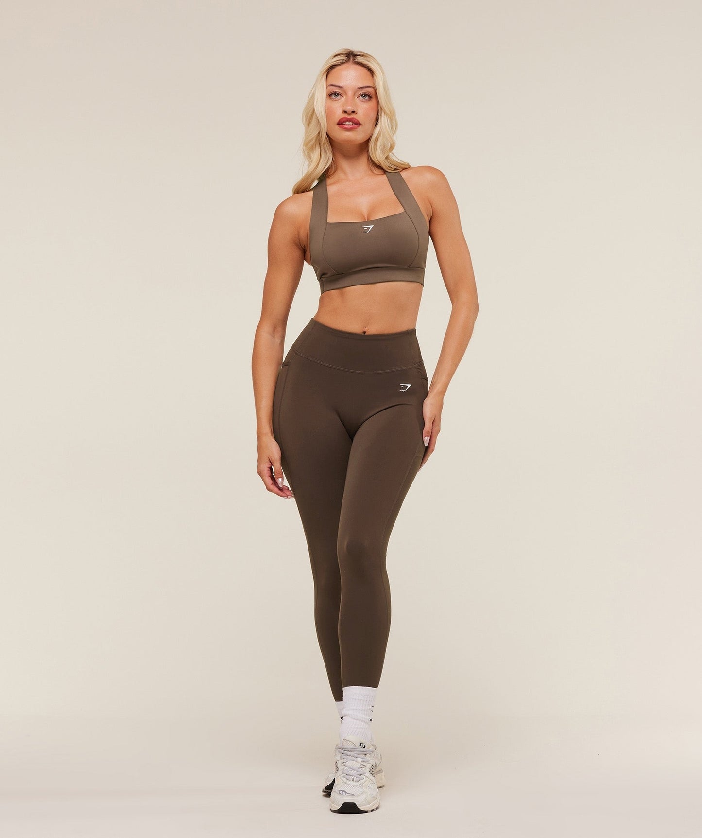 Gymshark Lifting Pocket Leggings - Archive Brown