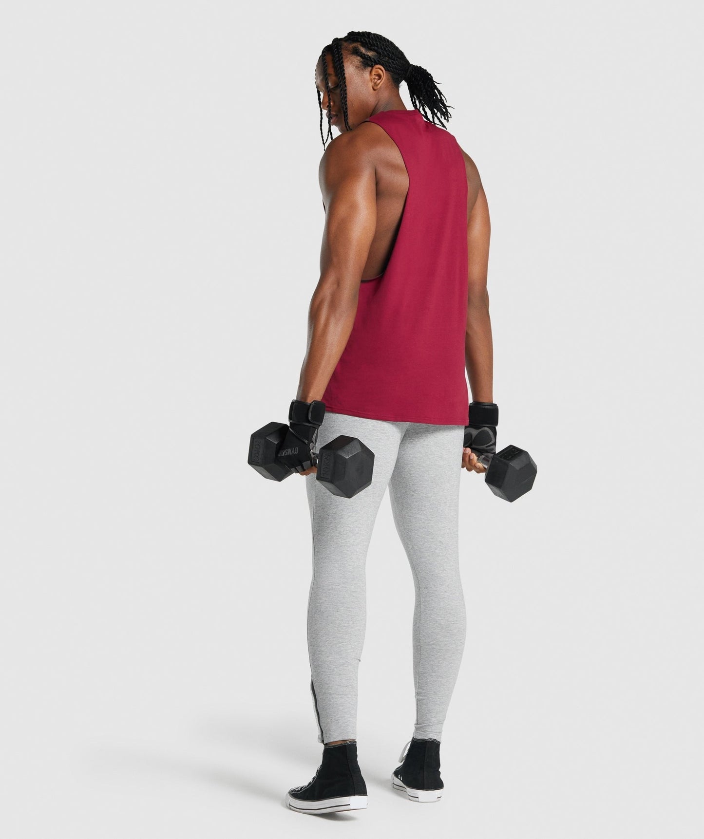 Gymshark Critical 2.0 Drop Arm Tank - Burgundy
