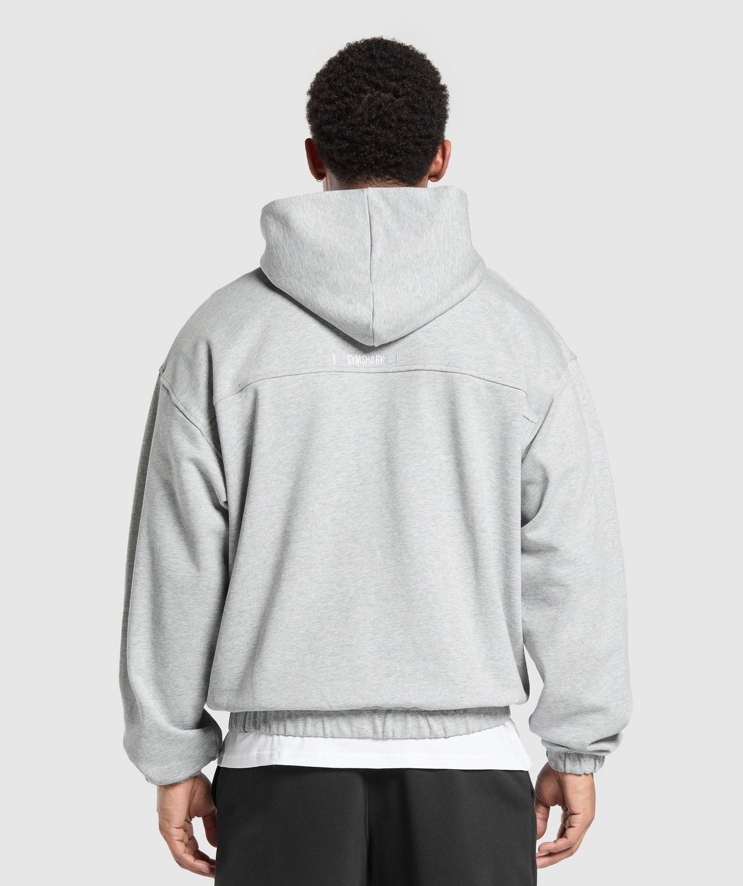 Gymshark Rest Day Essentials Hoodie - Light Grey Core Marl