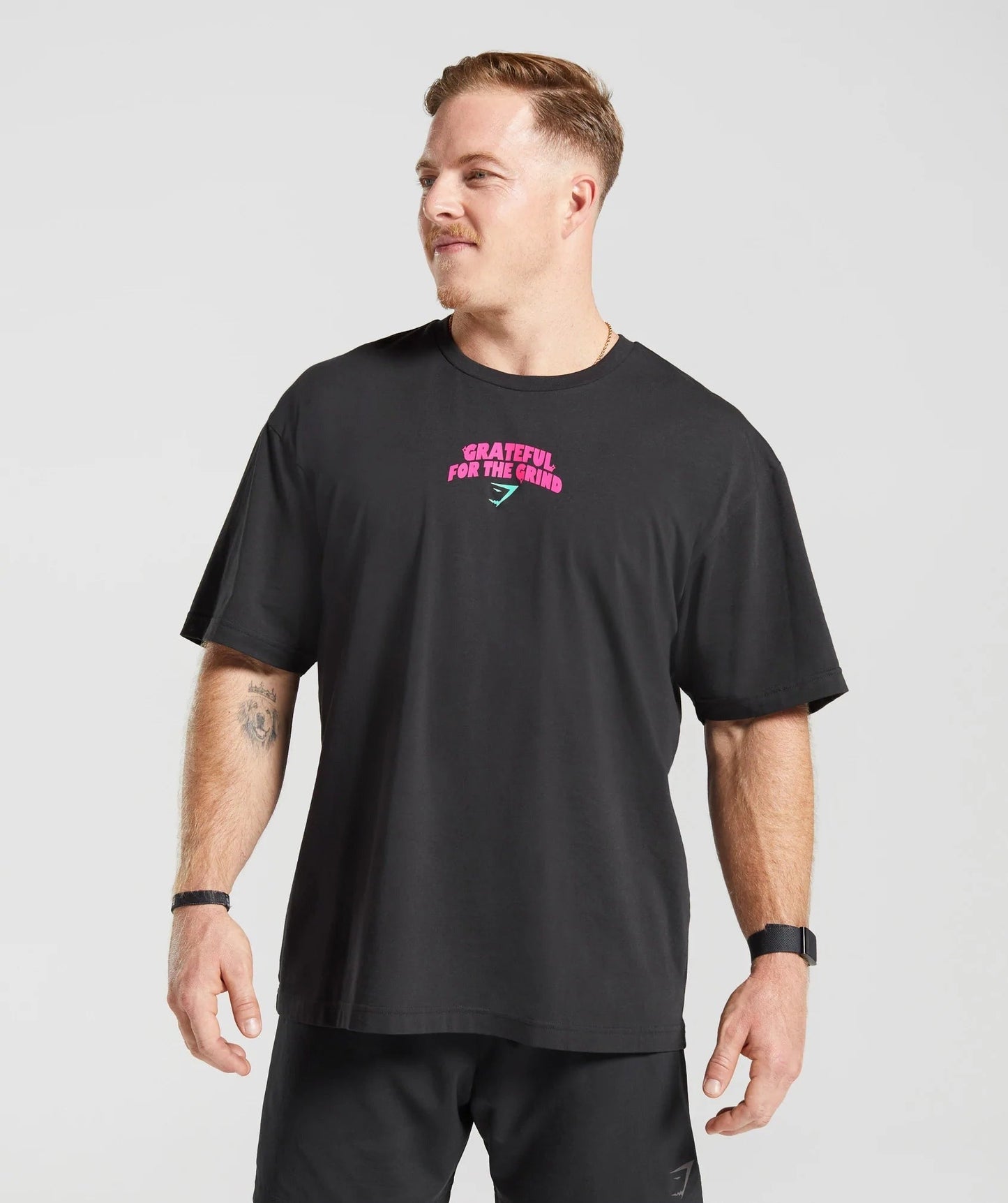 Gymshark Noah Ohlsen Oversized Sun T-Shirt - Black