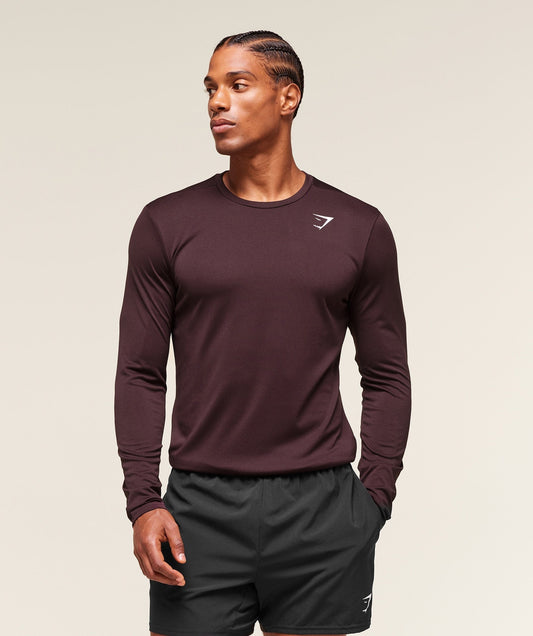 Gymshark Arrival Long Sleeve T-Shirt - Cherry Purple