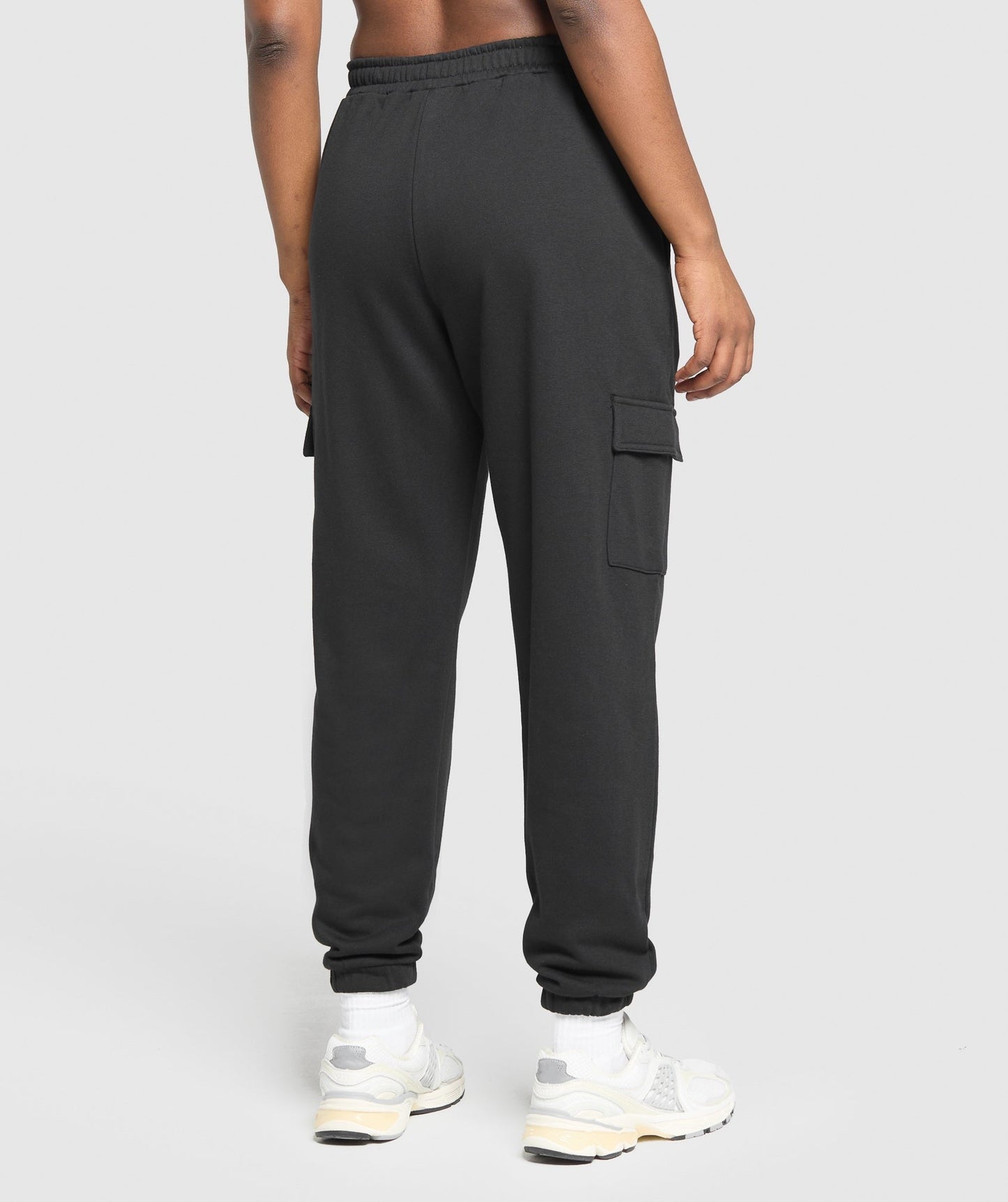 Gymshark Fleece Cargo Joggers - Black