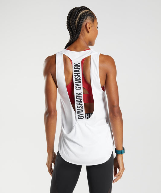 Gymshark Training Brandmark Tank - White