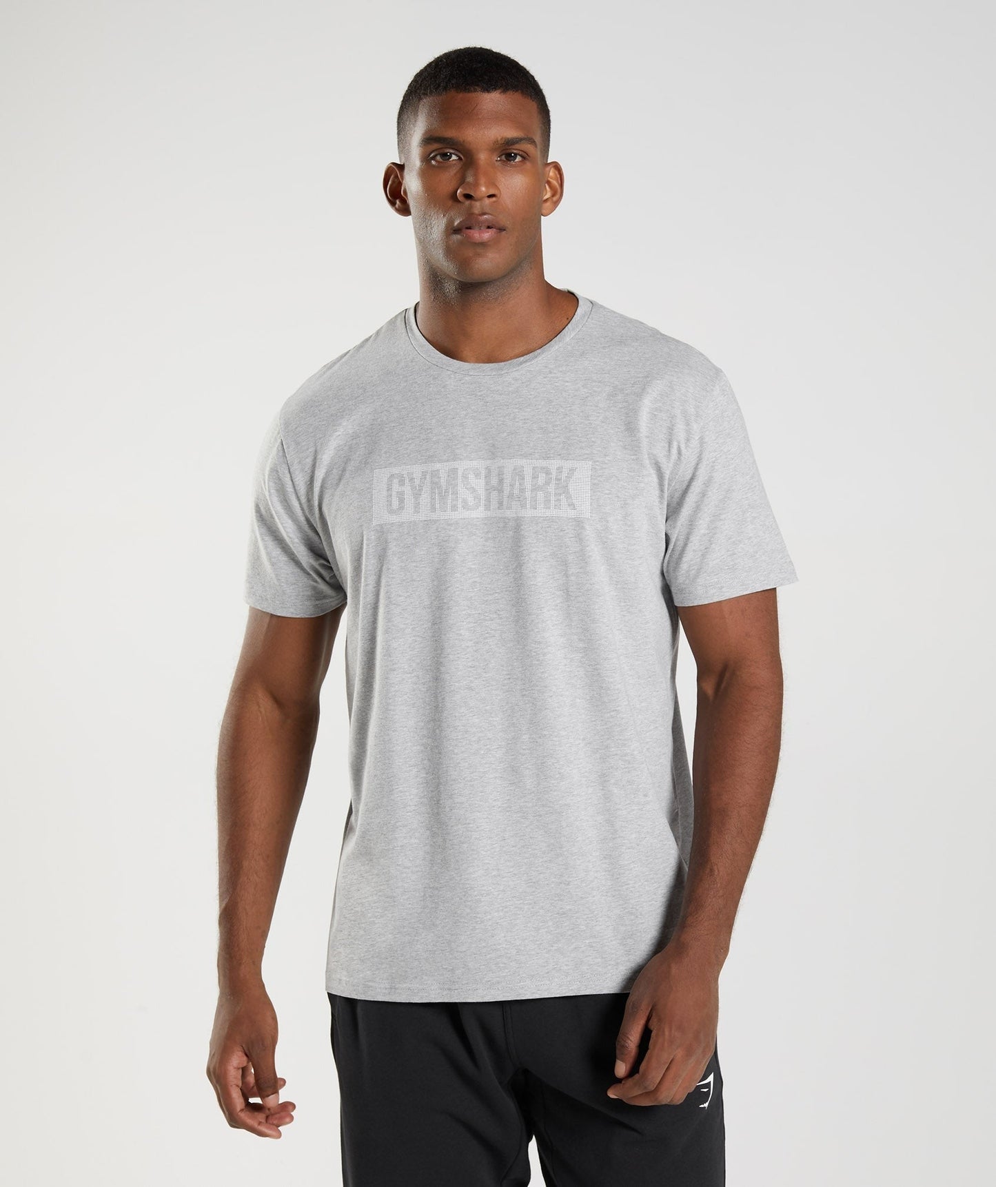 Gymshark Block T-Shirt - Light Grey Marl