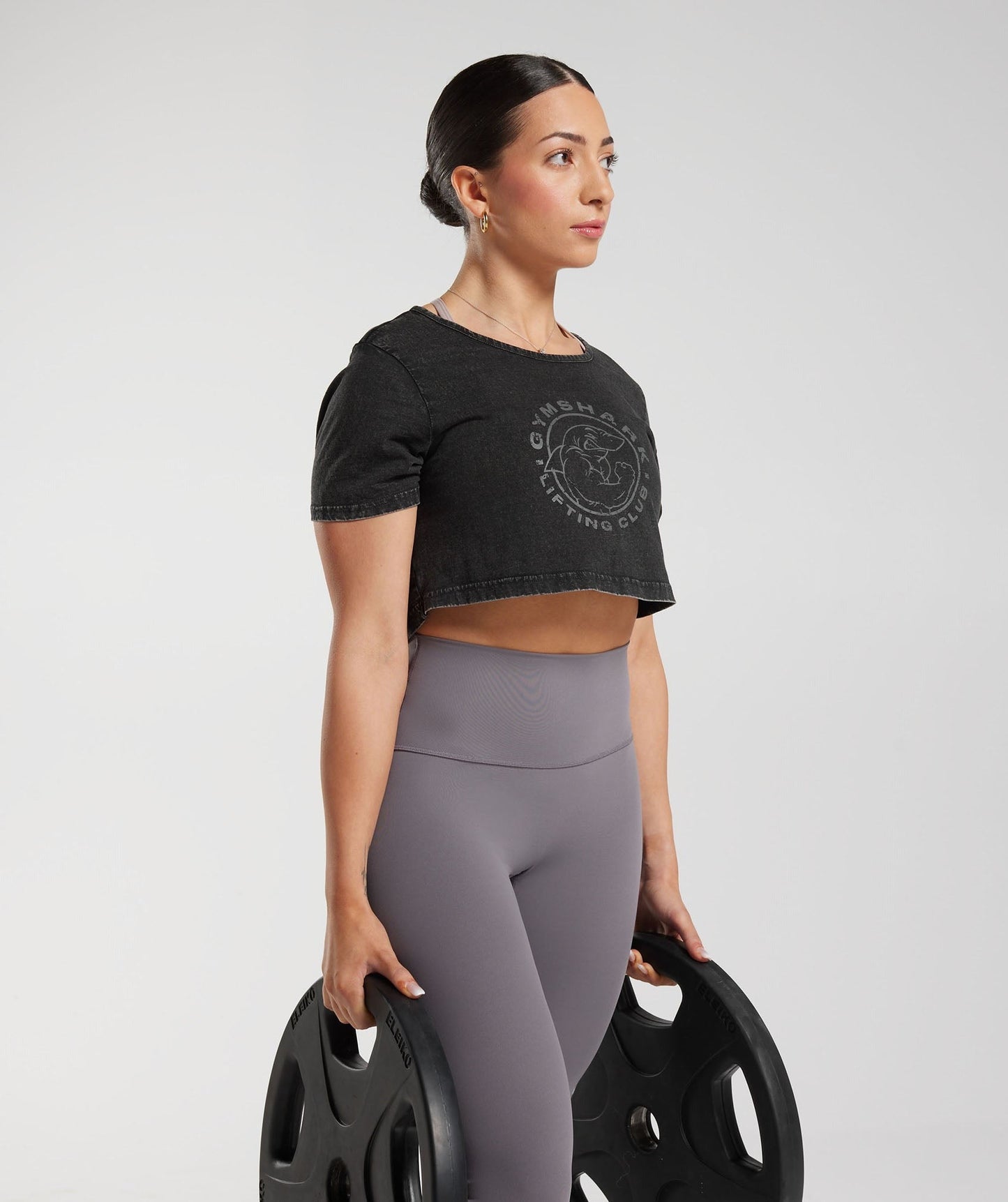 Gymshark Legacy Washed Crop Top - Black