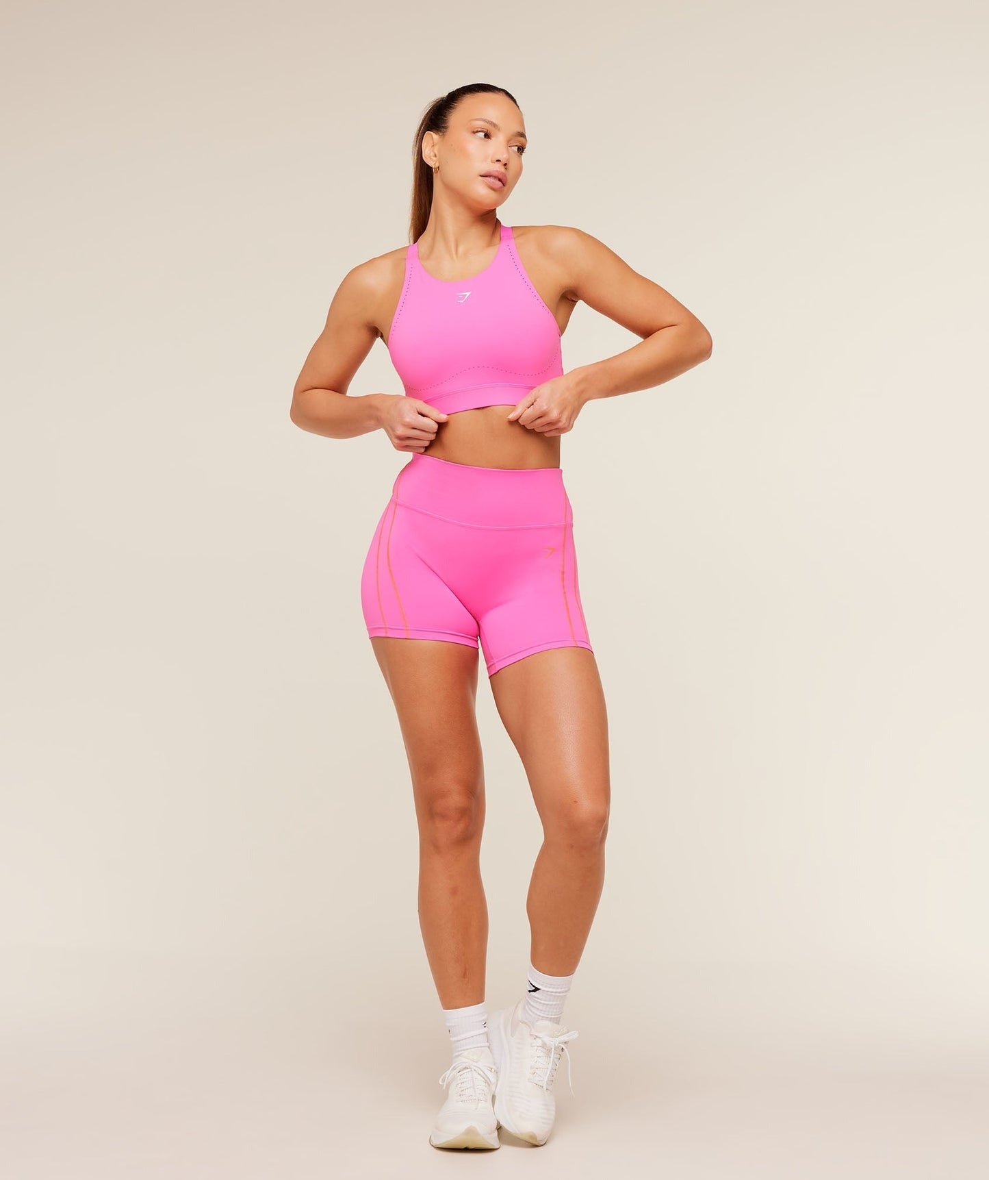 Gymshark High Coverage High Support Sports Bra - Electric Pink