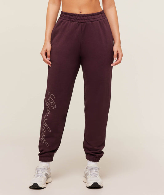 Gymshark All Seasons Graphic Joggers - GS Cherry Purple