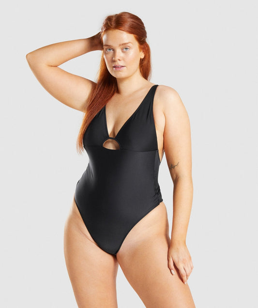Gymshark Strappy Back Swimsuit - Black