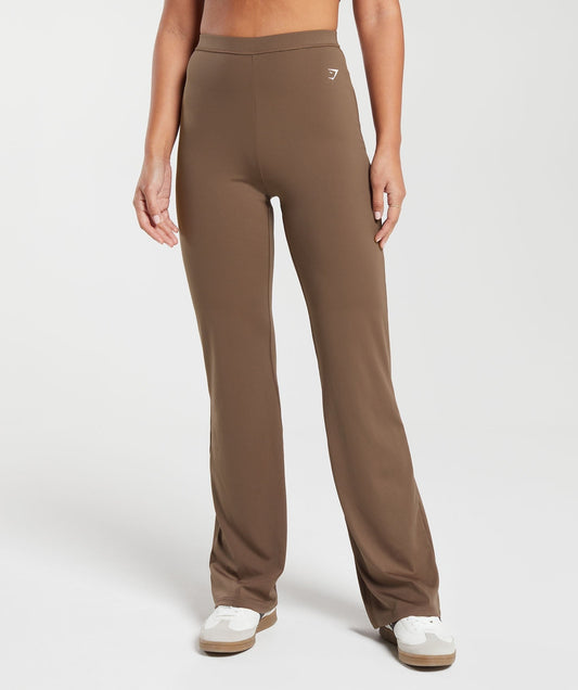 Gymshark Everyday Regular Flared Leggings - Soft Brown