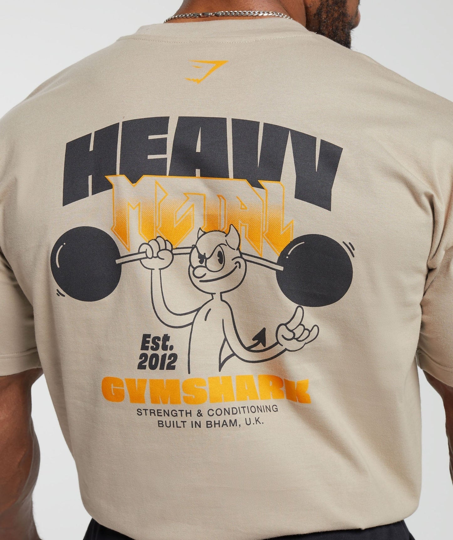 Gymshark Heavy Metal T-Shirt - Brown