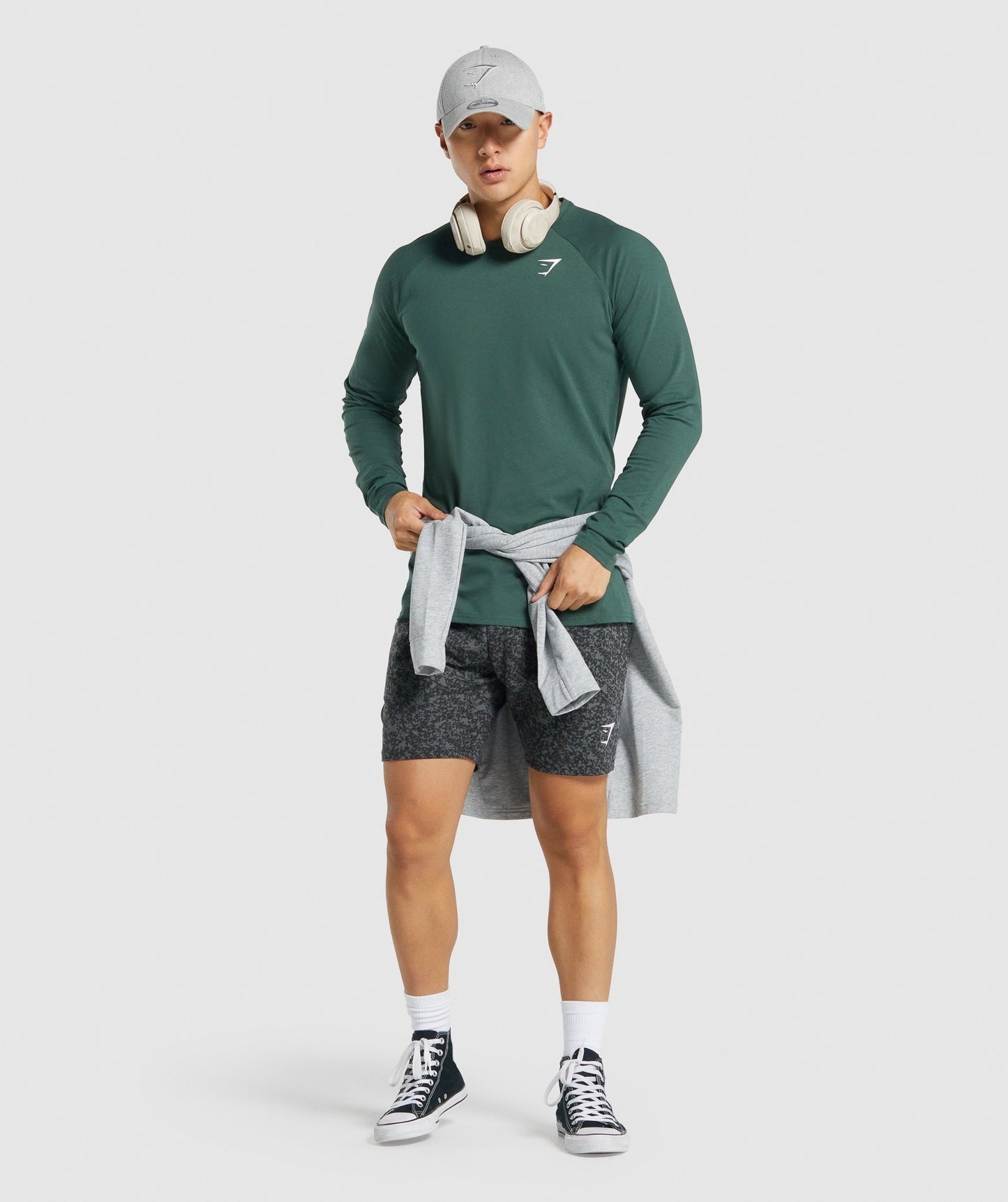 Gymshark Critical 2.0 Long Sleeve T-Shirt - Dark Green