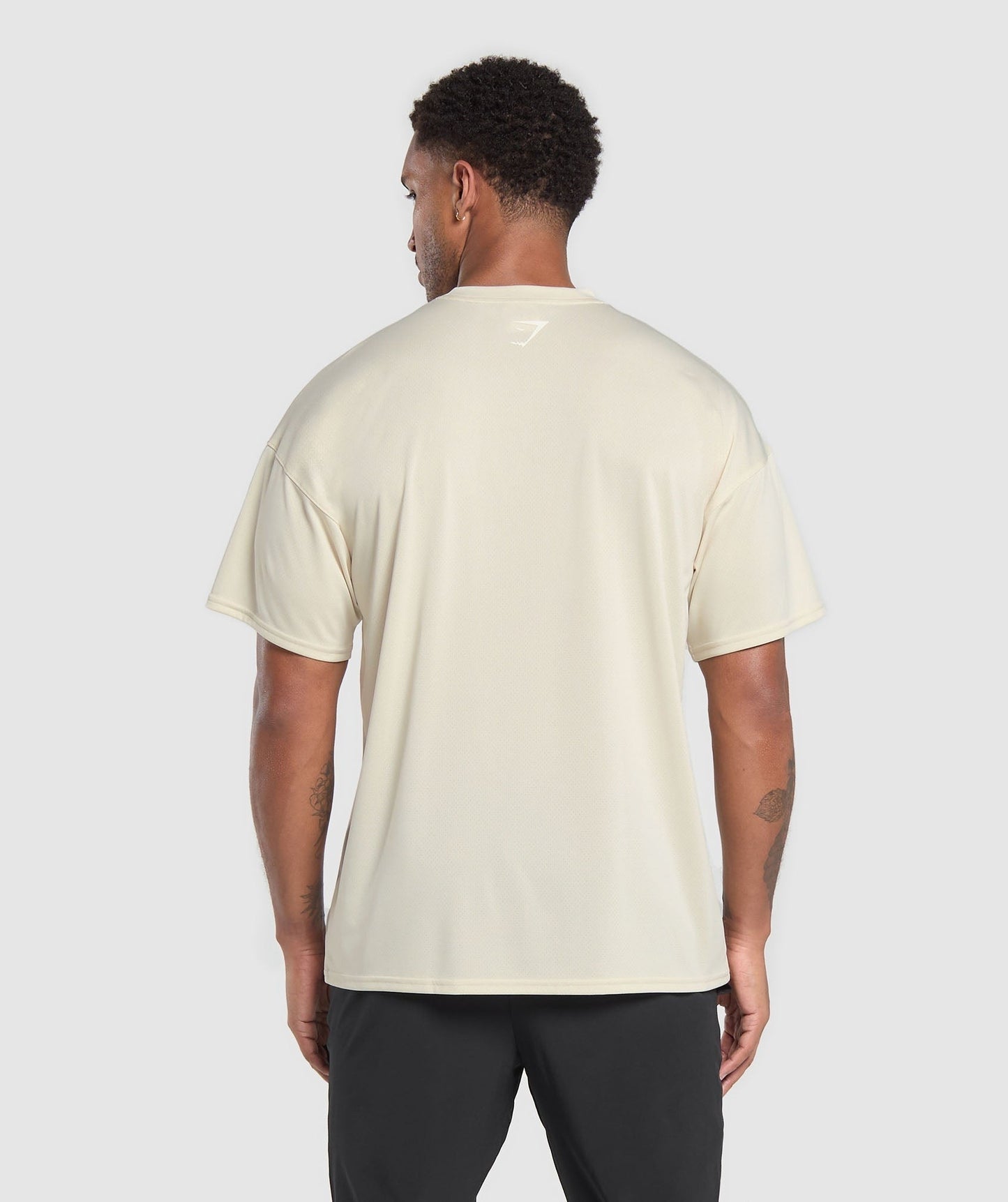 Gymshark Script Graphic T-Shirt - Ecru White