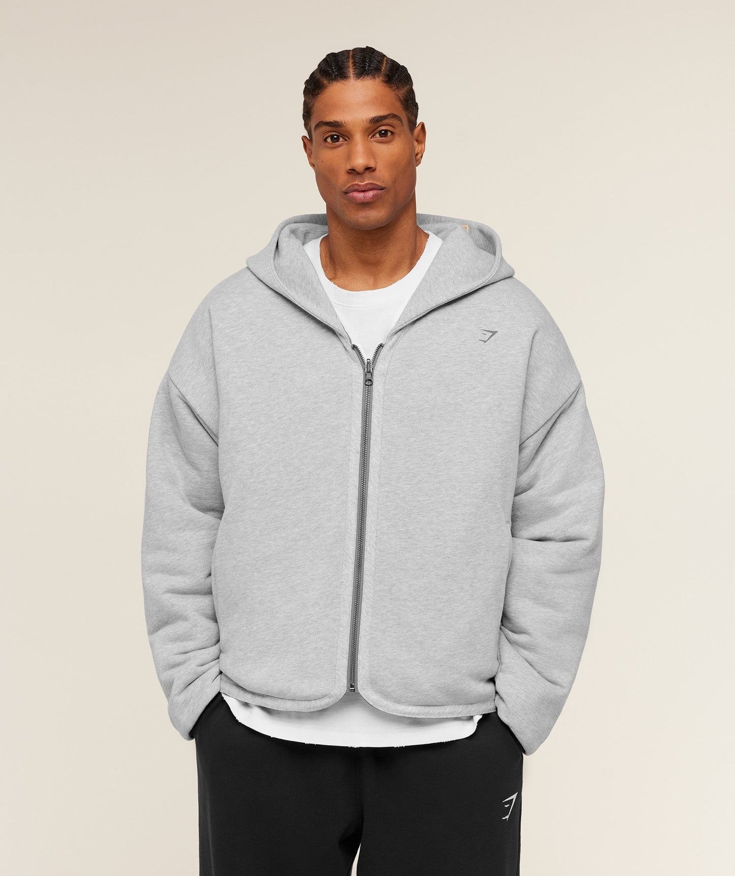 Gymshark x Saalt Studios Jacket - GS Utility Green/GUILLE Core Grey Marl