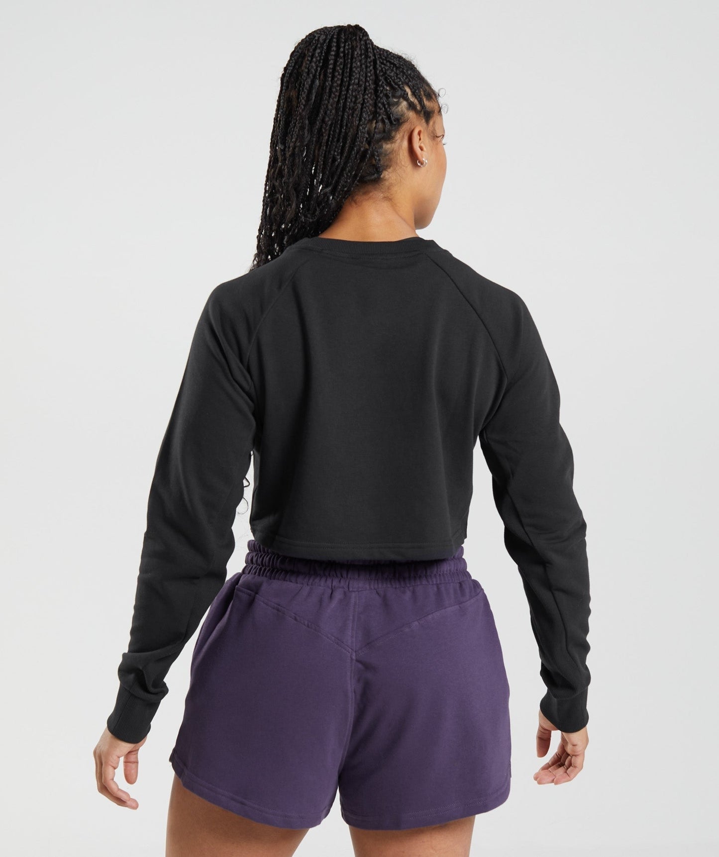 Gymshark Legacy Cropped Sweater - Black