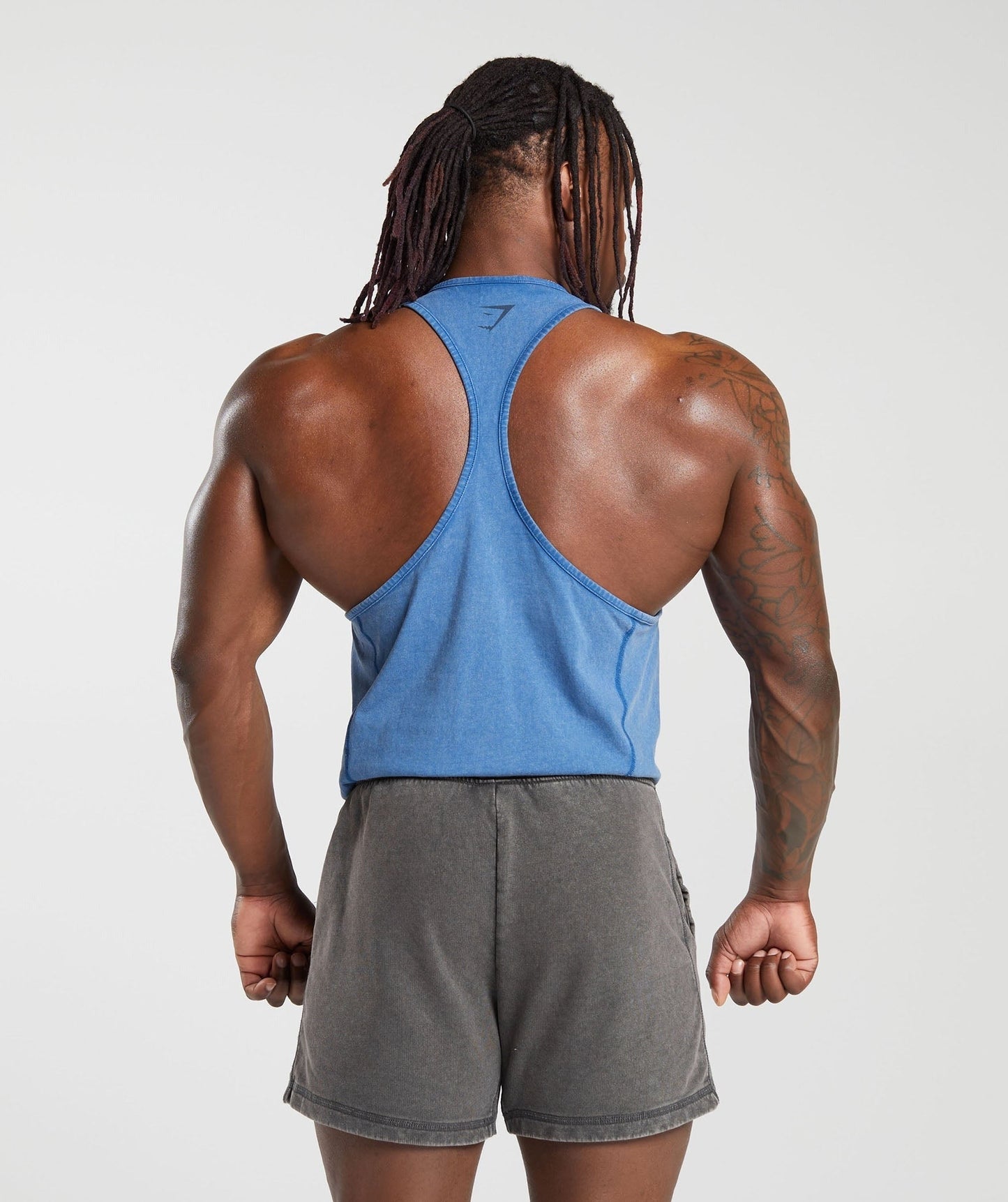 Gymshark Heritage Washed Stringer - Vintage Blue