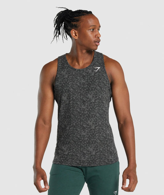 Gymshark Critical 2.0 Tank - Charcoal Print