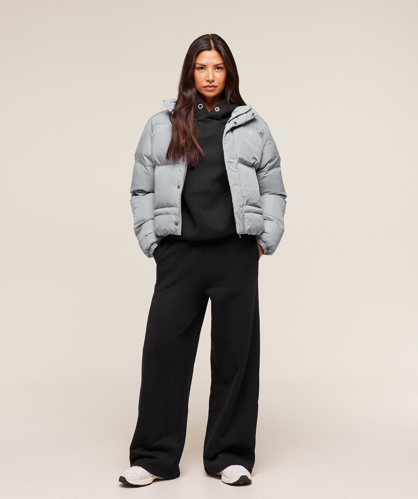 Gymshark Puffer Jacket - Denim Grey