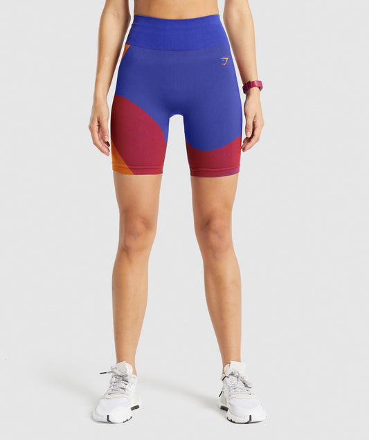 Gymshark WTFlex Seamless Cycling Shorts - Wavy | Pink