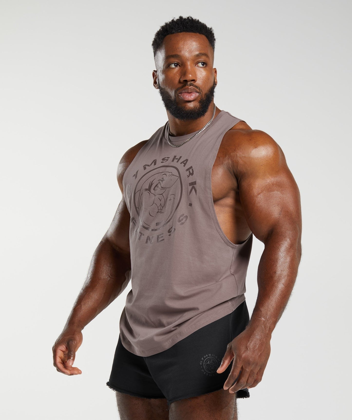 Gymshark Legacy Drop Arm Tank - Washed Mauve