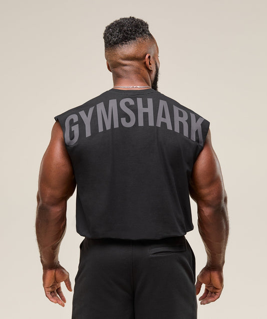 Gymshark Power Cut Off Tank - Black