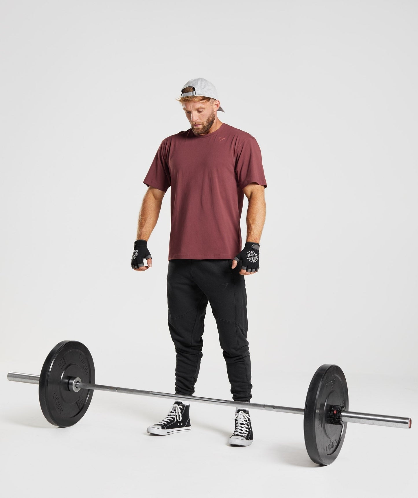 Gymshark Power T-Shirt - Cherry Brown