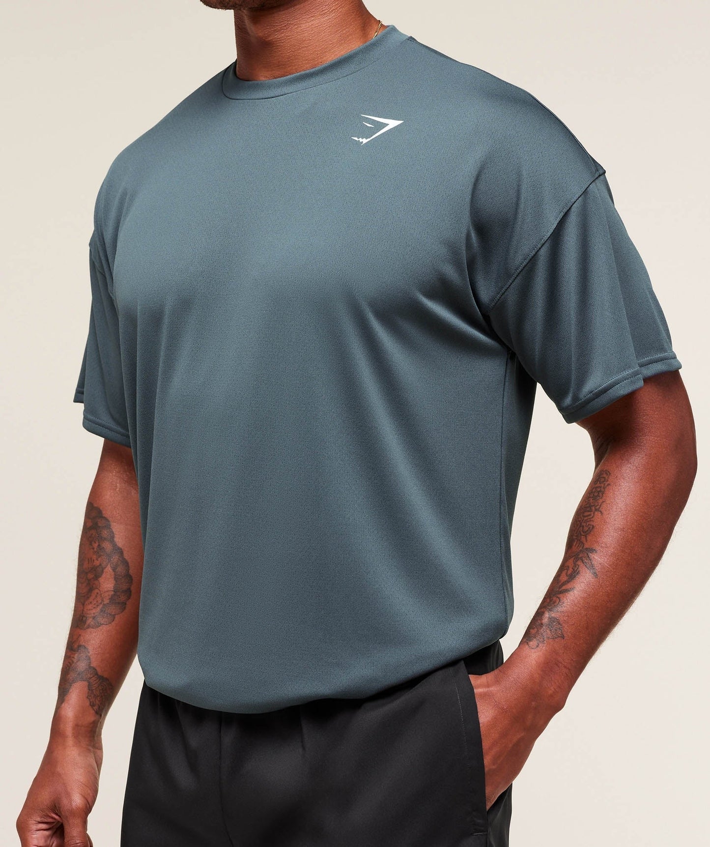 Gymshark Arrival Oversized T-Shirt - Titanium Blue