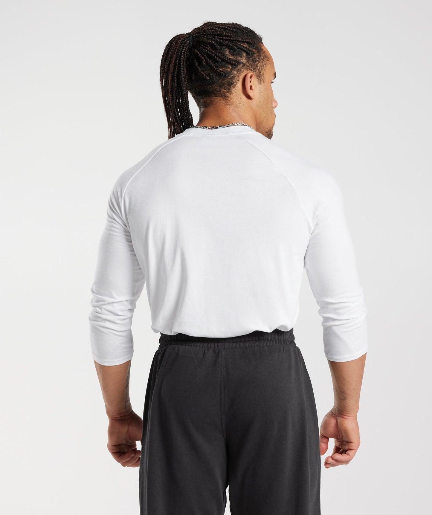 Gymshark Legacy Henley Top - White