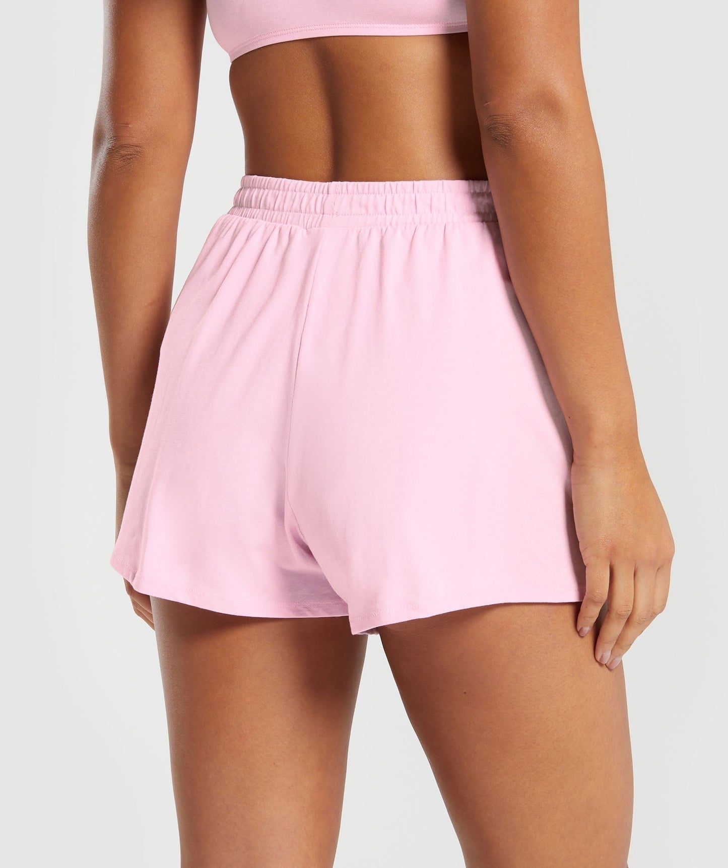 Gymshark Cotton Graphic Shorts - Dolly Pink