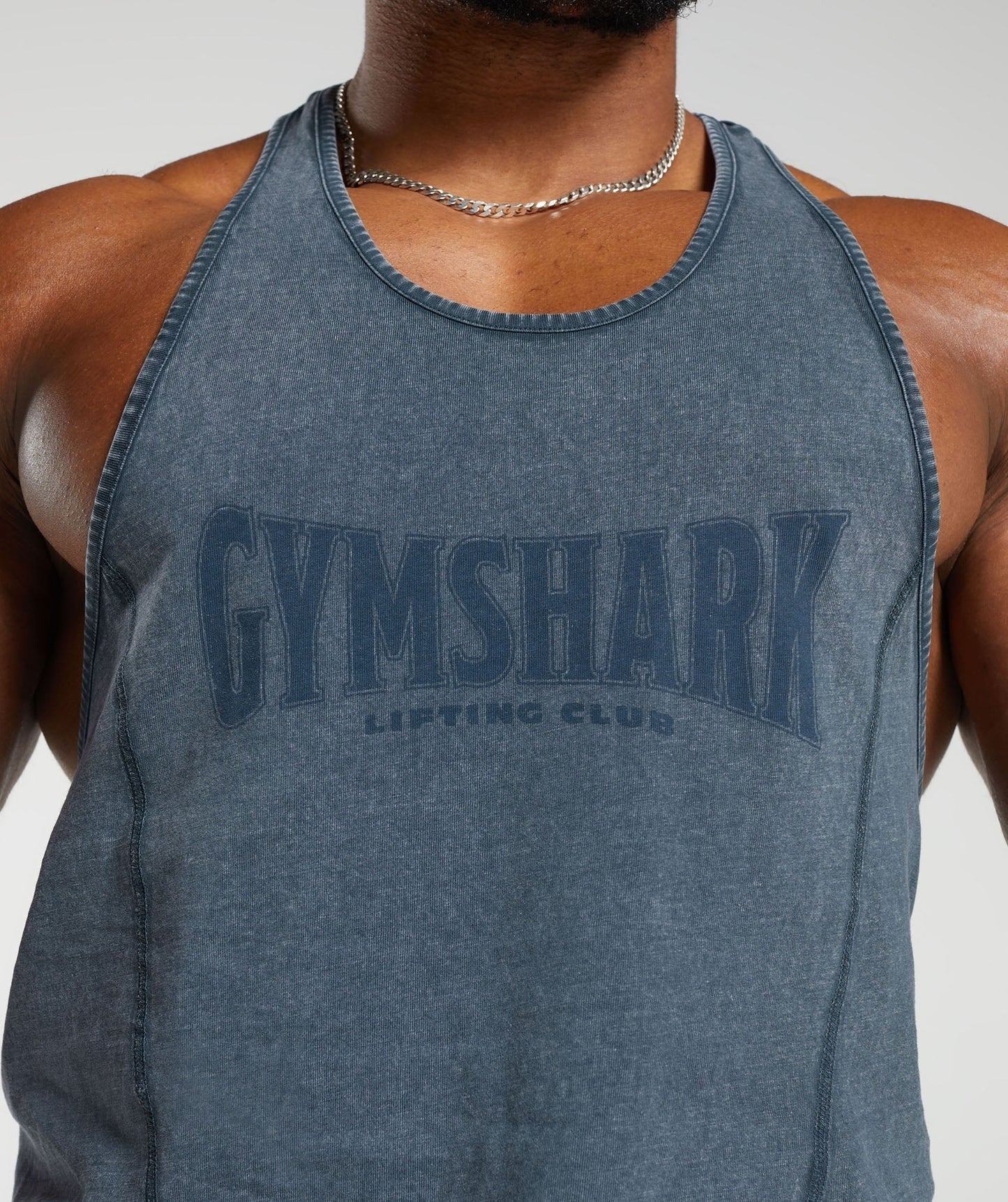 Gymshark Heritage Washed Stringer - Navy