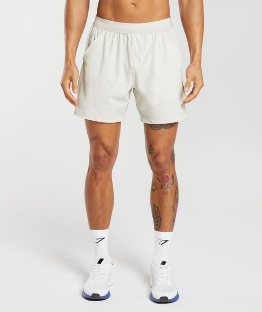 Gymshark Hybrid 6" Shorts - Mushroom Brown