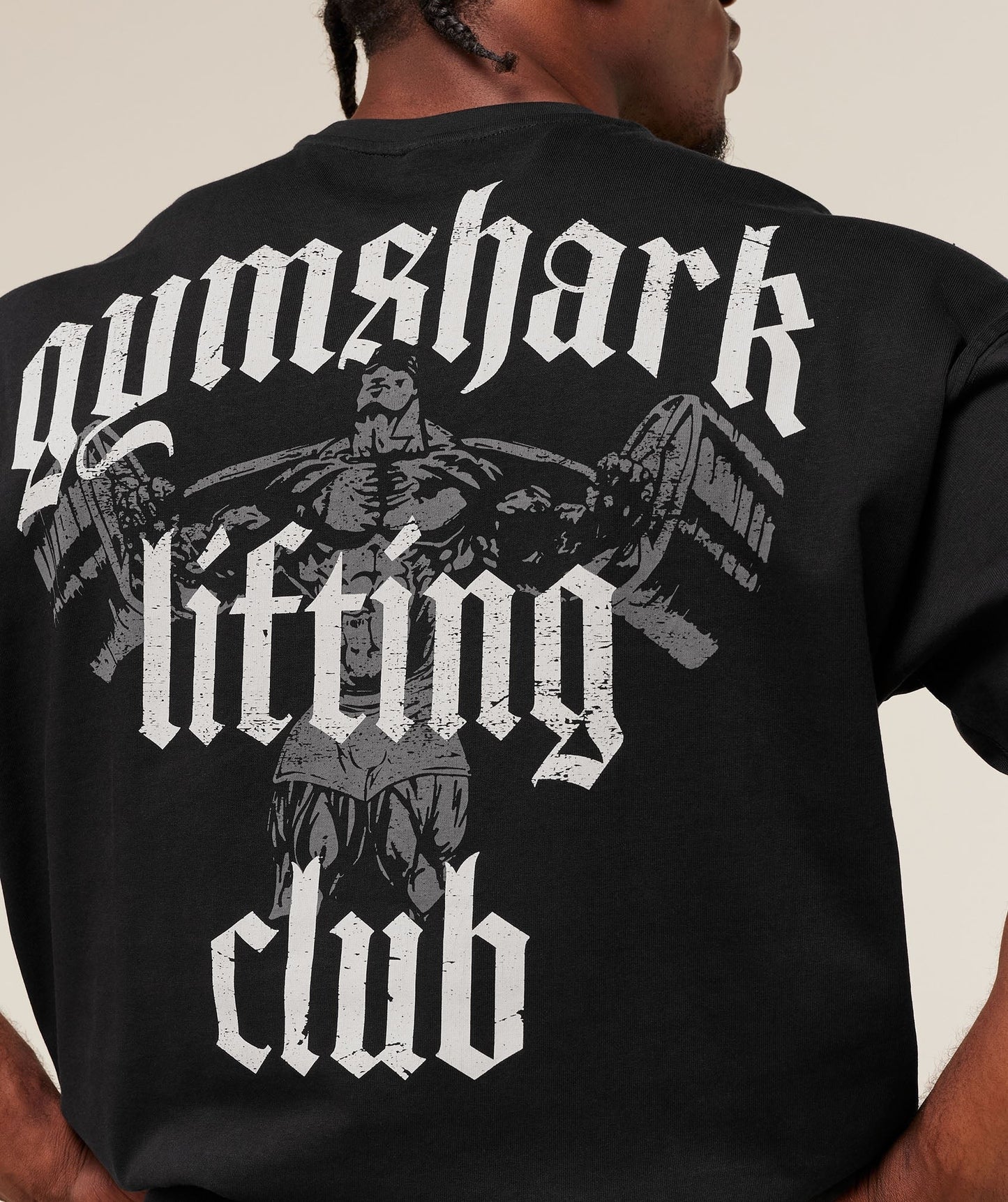 Gymshark Lifting Club T-Shirt - Black/Pebble Grey