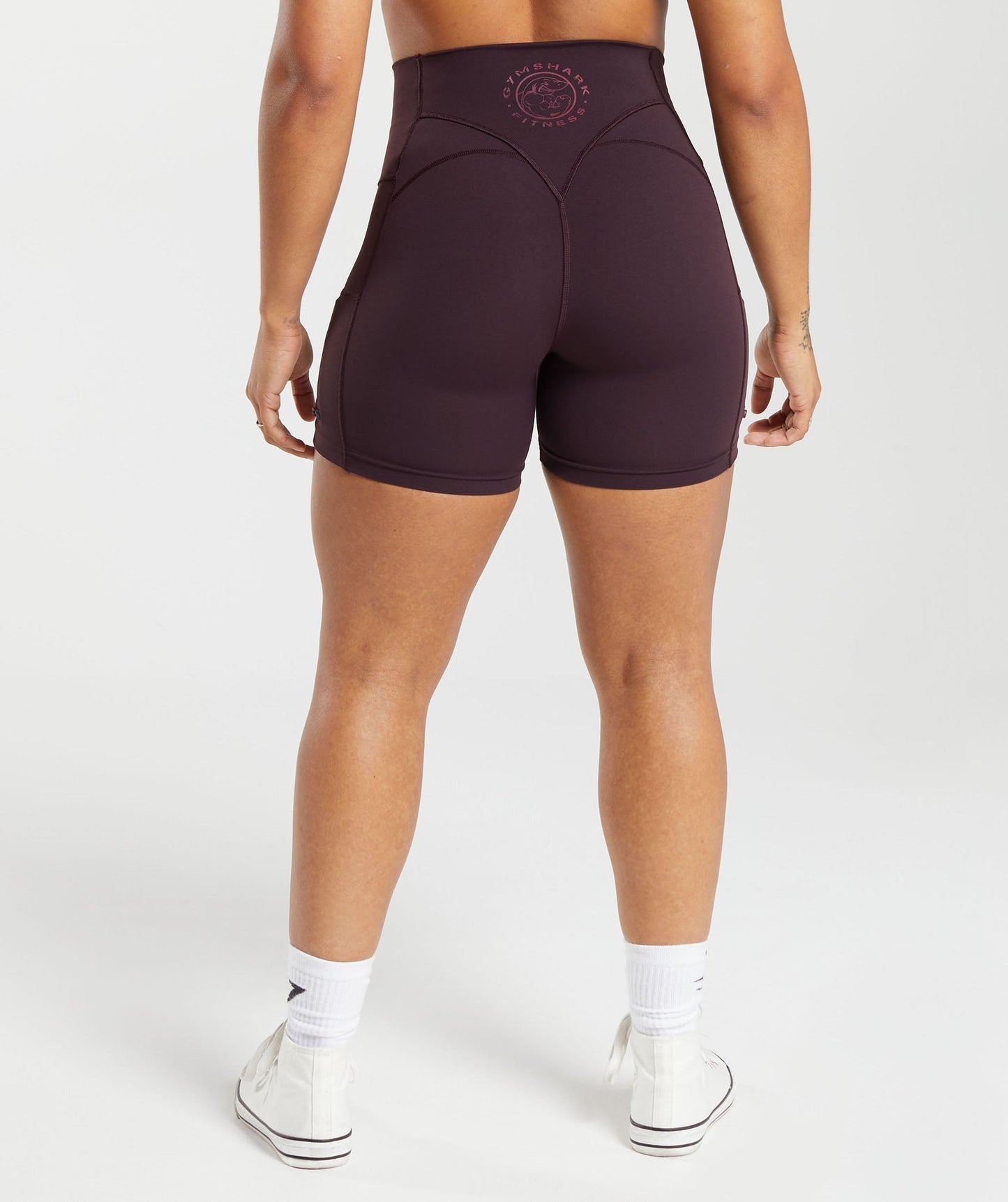 Gymshark Legacy Tight Shorts - Plum Brown