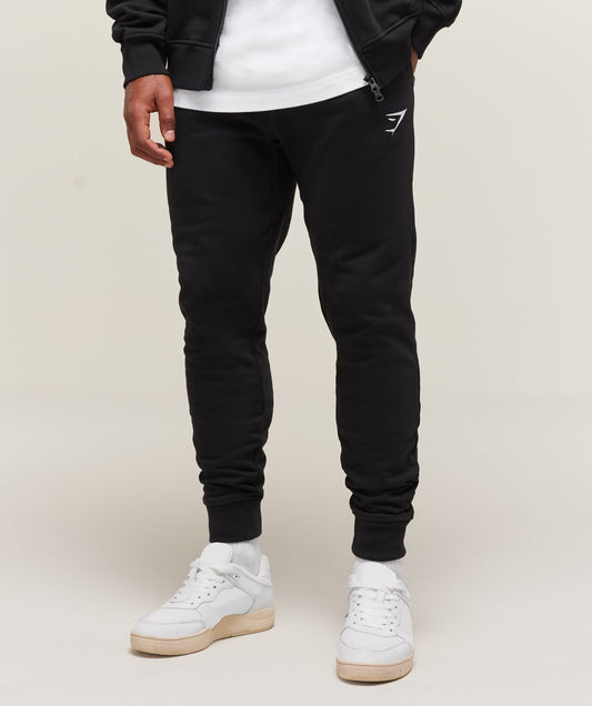 Gymshark Crest Joggers - Black