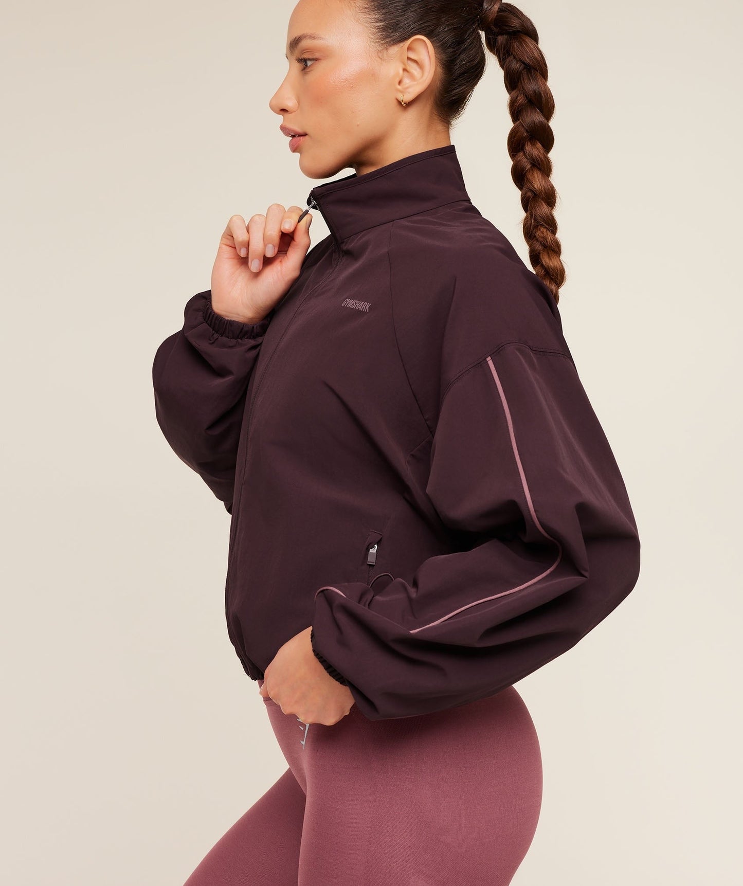 Gymshark To From Zip Through - Cherry Purple/Reset Pink